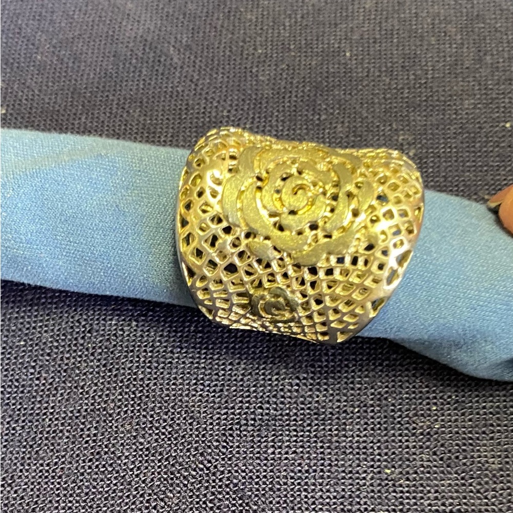 Sterling silver filigree band